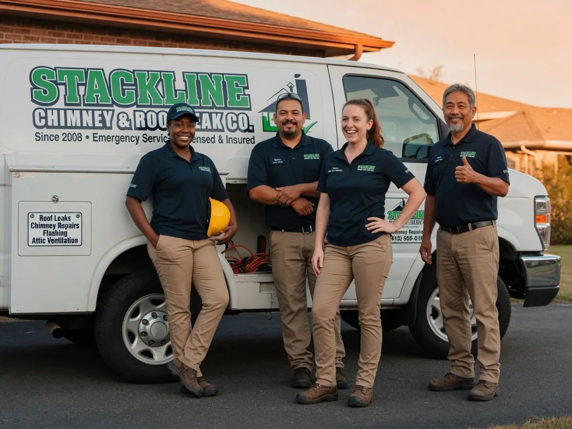 Chimney flashing repair company in Glidden, TX